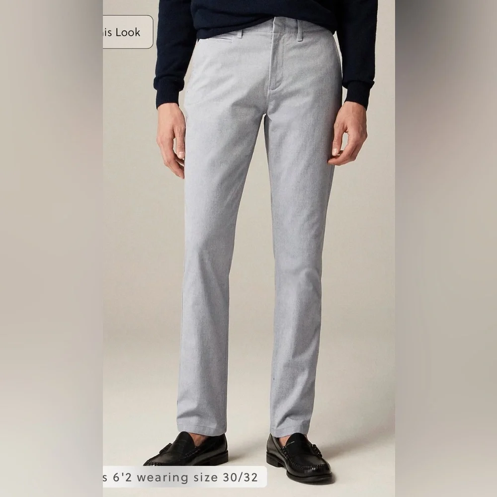J.Crew 484 Slim-fit tech oxford pant